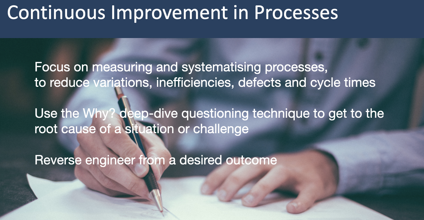 Developing a Continuous Improvement Mindset